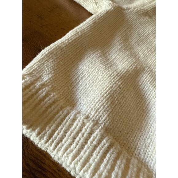 Vintage Le Mine Baby Cardigan White With Floral Embroidery & Yellow Buttons 3mth - Picture 8 of 16